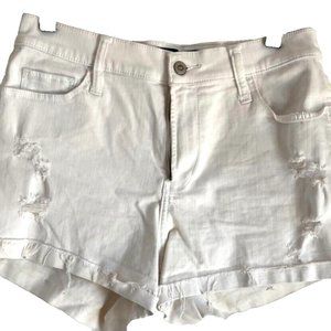 Hollister California Women’s White Distressed Short Shorts Size 9